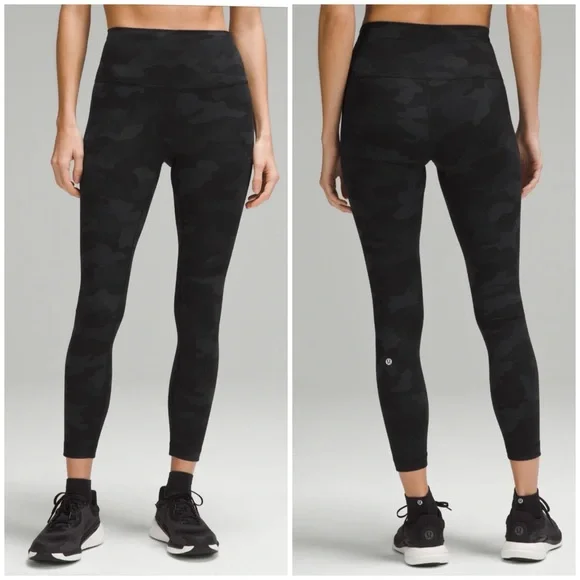 Lululemon wunder train leggings black camo 4 - Picture 1 of 7